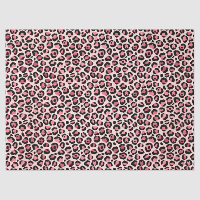 Pink and Gold Leopard Series Design 3 Tissue Paper (Front)
