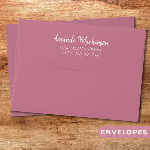 Pink and Gold Marble Baby Shower Envelope