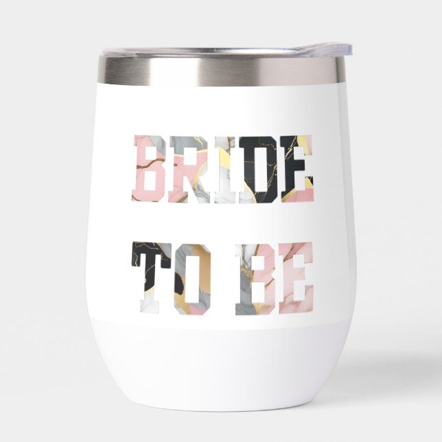 Pink and Gold Marble  Bride to Be (Left)