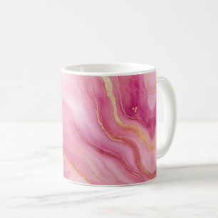 Pink and Gold Marble Elegant Coffee Mug