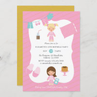 Pink and Gold Pajama Pancake Girl Birthday Party