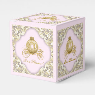 Pink and Gold Princess Favour Box