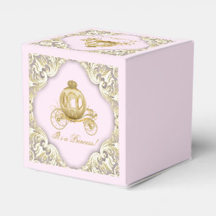 Pink and Gold Princess Favour Box