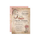 Pink and Gold Quinceanera Rustic Horse Birthday