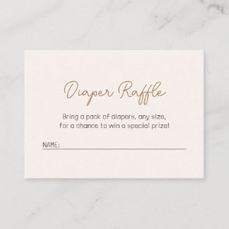 Pink and Gold Rainbow Minimalist Baby Shower Enclosure Card
