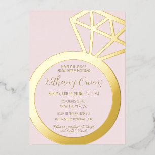 Pink and Gold Ring Bridal Shower, Wedding