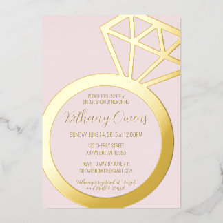 Pink and Gold Ring Bridal Shower, Wedding
