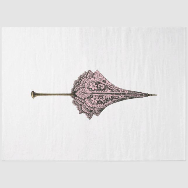 Pink and Gold Steampunk Series Design 17 Tissue Paper (Front)