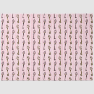 Pink and Gold Steampunk Series Design 41 Tissue Paper