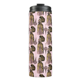 Pink and Gold Steampunk Thermal Tumbler