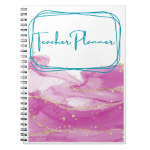 Pink and Gold Teacher Binder
