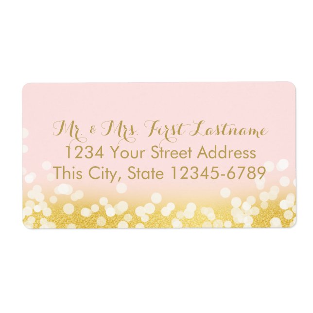 Pink and Gold Twinkle Lights (Front)