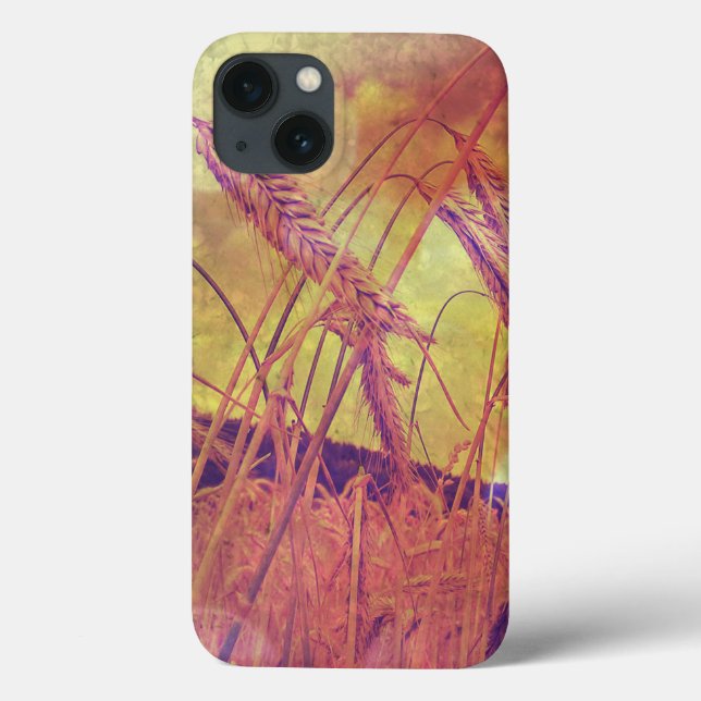 Pink And Gold Wheat iPad Mini case (Back)