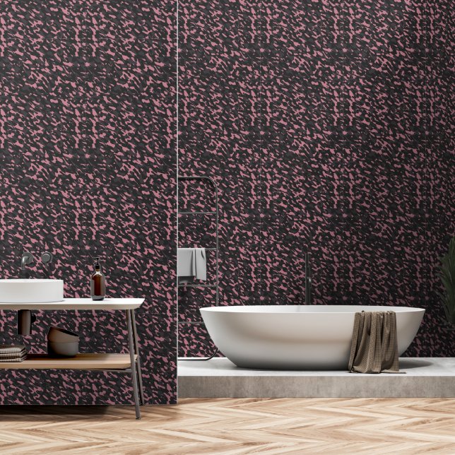pink and gray camo abstract wallpaper (Bathroom)
