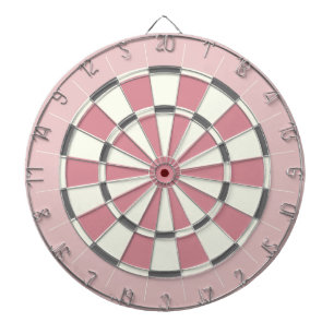 Pink and Gray Dartboard