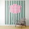 Pink And Green 1950s Vacation Photo Backdrop