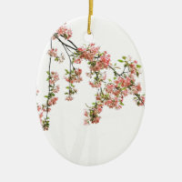Pink and Green Apple Blossoms