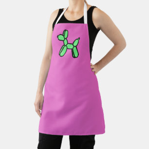 Pink and Green Balloon Dog Apron