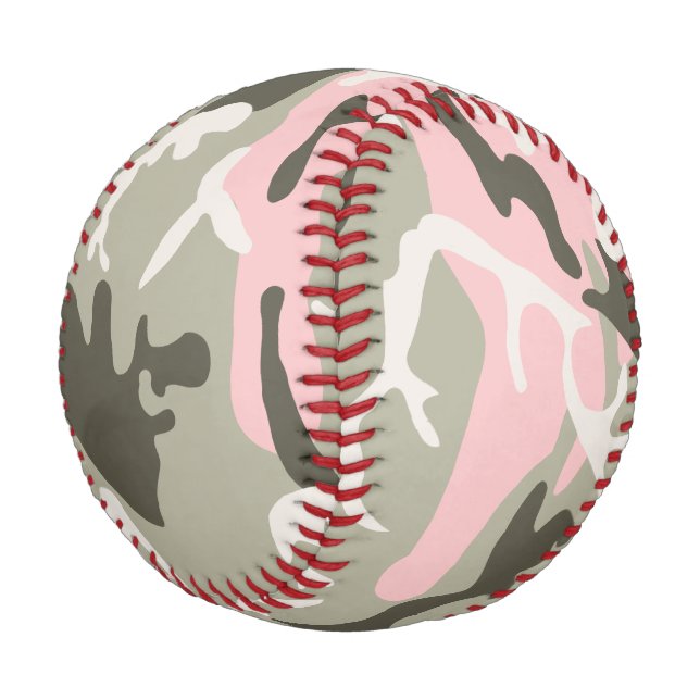 Pink and Green Camouflage, Military, Army Baseball (Angled)