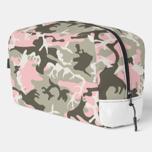 Pink and Green Camouflage, Military, Army Dopp Kit