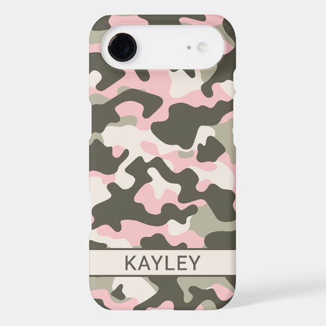 Pink and Green Camouflage Personalised (Back)