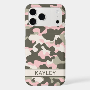 Pink and Green Camouflage Personalized 