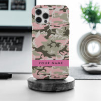 Pink and Green Camouflage Your name Personalise