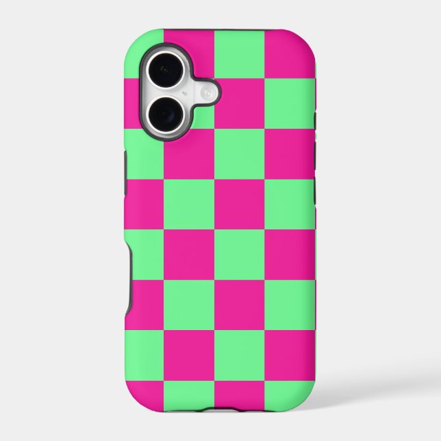Pink and Green Chequered Print (Back)