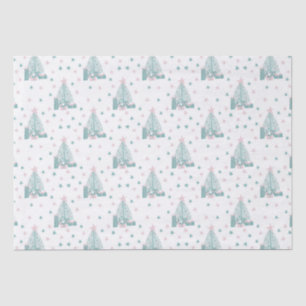 Pink and Green Christmas  Tissue Paper