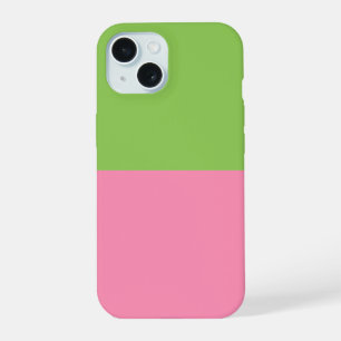 Pink and Green Colorblock Phone Case