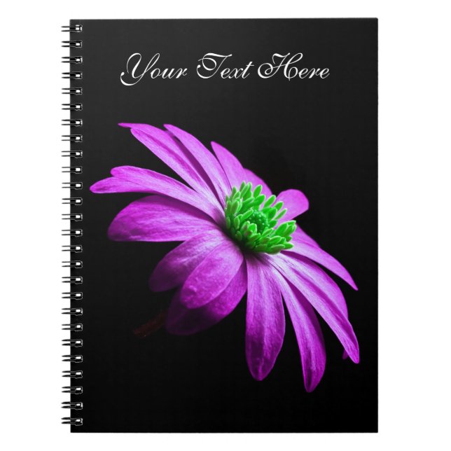 Pink and Green Daisy Notebook (Front)
