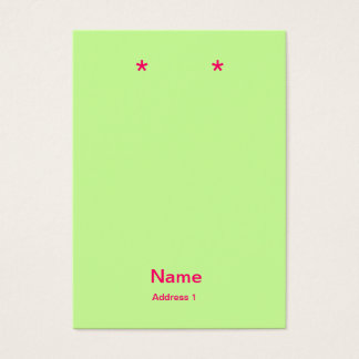 pink and green earring cards