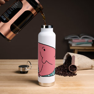 Pink and Green Fish Water Bottle