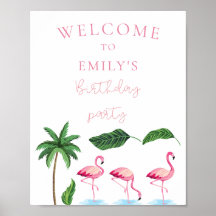 Pink and green Floral Birthday