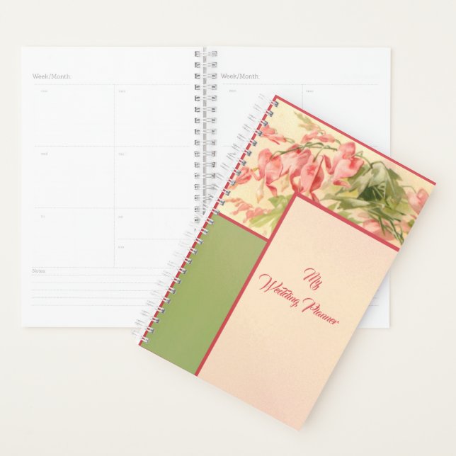 Pink and Green Floral Daily Planner (Display)