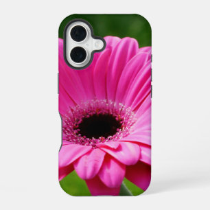 Pink and Green Gerbera Daisy iPhone 16 Case
