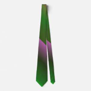 Pink And Green Gradient Fun Tie