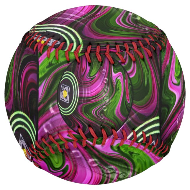 Pink And Green Lawn Bowls, Softball (Back)