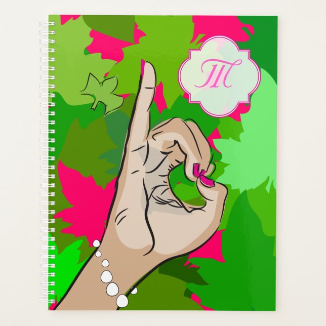 Pink and Green Love Planner (Front)