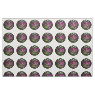 Pink And Green Marble Lawn Bowls, Fabric