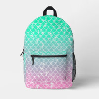 Pink and Green Mermaid Pattern