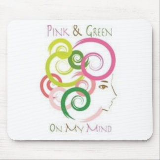 Pink and Green on My Mind Mouse Mat