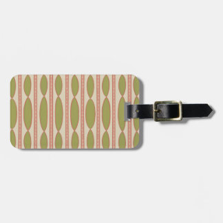 Pink and Green Personalised Luggage Tag