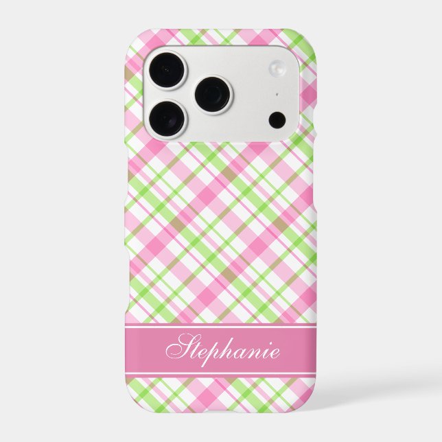 Pink and Green Plaid Pattern (Back)