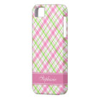 Pink and Green Plaid Pattern