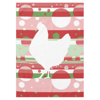 Pink and Green Pop Chicken Tablecloth