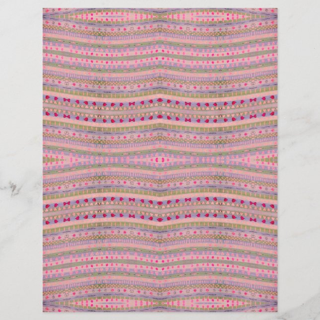 Pink and Green Pretty Hearts Pattern double side (Front)