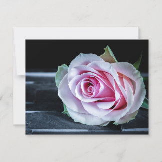 Pink and Green Roses Invitation