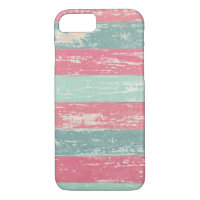 Pink and Green Rustic Wooden Fence Grunge Texture