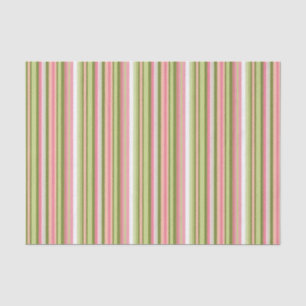 Pink and Green Stripe Tissue Paper